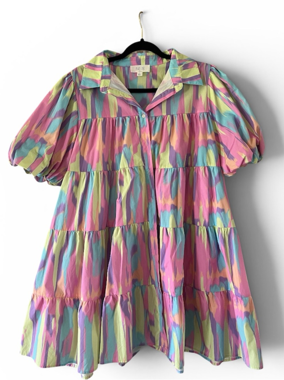 Pastel Multi-Color Tiered Kids Dress
